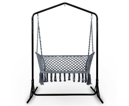 Montgomery Hanging Swing Chair in Grey