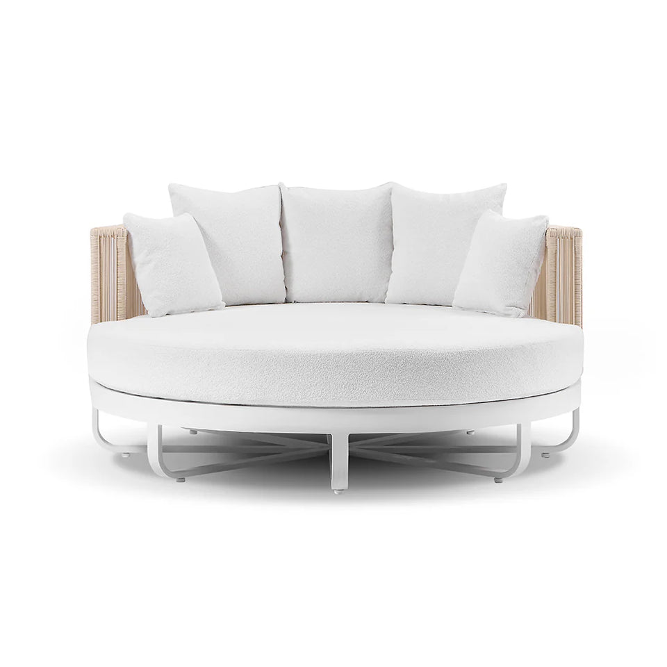 Amalfi Round Aluminium & Rope Daybed