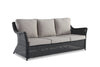 Avalon 3 Seater Couch Lounge in rattan cane black