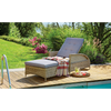 Bulleen Sun Bed  Recliner Outdoor Furniture Front View Poolside with Grass