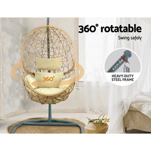 Cocoon Hanging Egg Chair in Cream