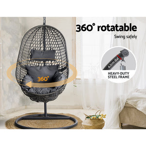 Cocoon Hanging Egg Chair in Slate