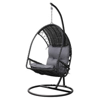 Eleanor Hanging Egg Chair in Black