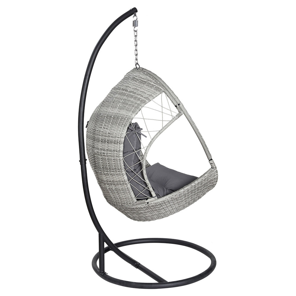 Eleanor Hanging Egg Chair in Light Grey