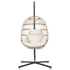 Seaside Hanging Egg Chair in Cream