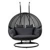 Cocoon Deluxe Double Hanging Egg Chair in Slate Grey