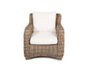 Hayman Lounge Chair in Natural Rattan Wicker for Patio Backyard Balcony Front View