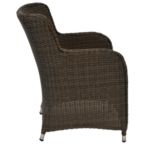 Bloomora Dining Chair Wicker Rattan Outdoor Furniture Side View