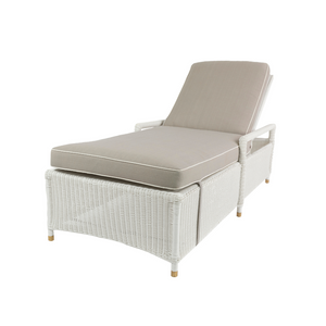 Sorrento Sun Bed in White Grey