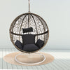 Eclipse Hanging Egg Chair in Oatmeal and Grey