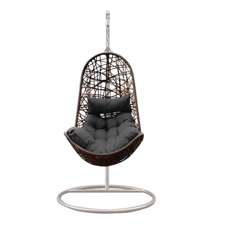 Lunar Hanging Egg Chair (Oatmeal and Grey)