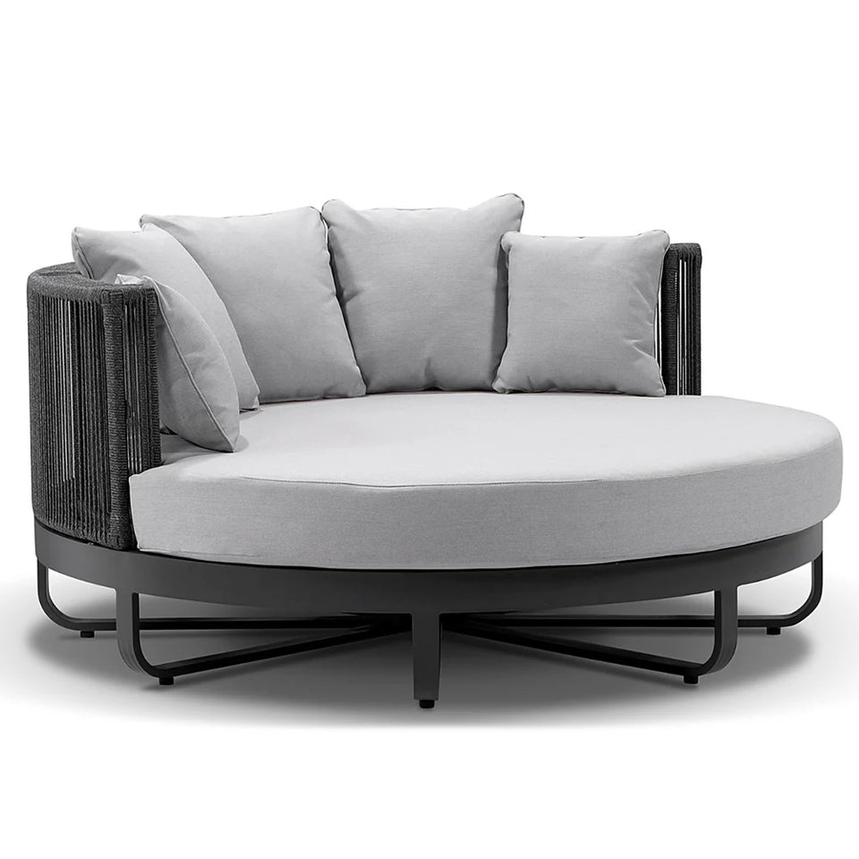 Amalfi Round Aluminium & Rope Daybed