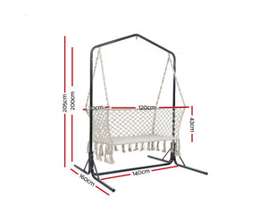 Montgomery Hanging Swing Chair in White